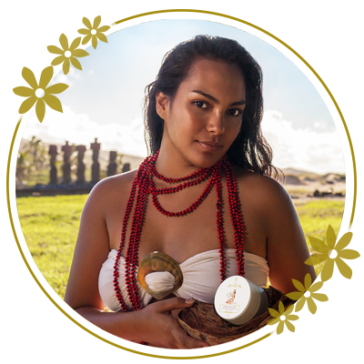 Modelo con Body Butter Anakena