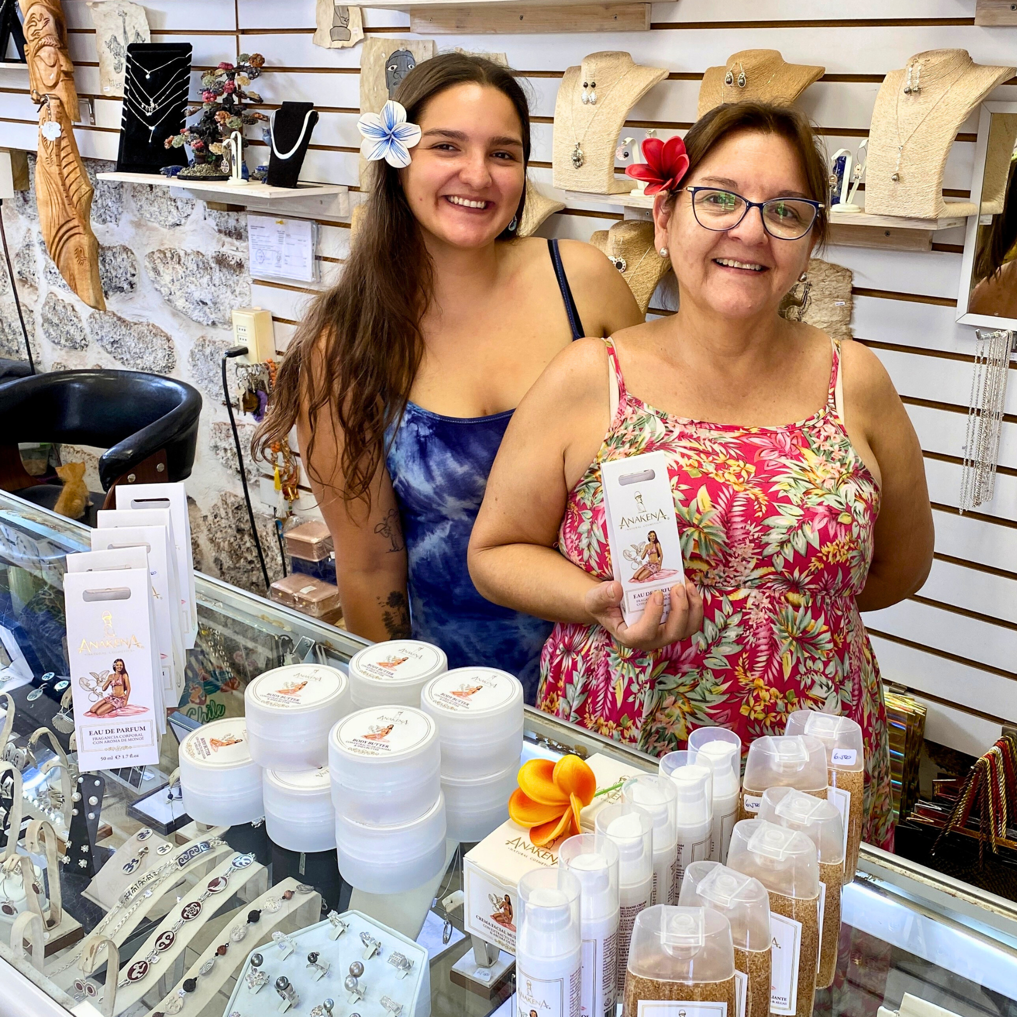 Joyería Taurangi Rapa Nui - punto de venta cosméticos Anakena